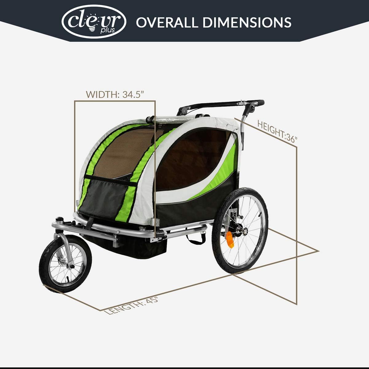 ClevrPlus Bicycle Stroller Children Foldable Photo