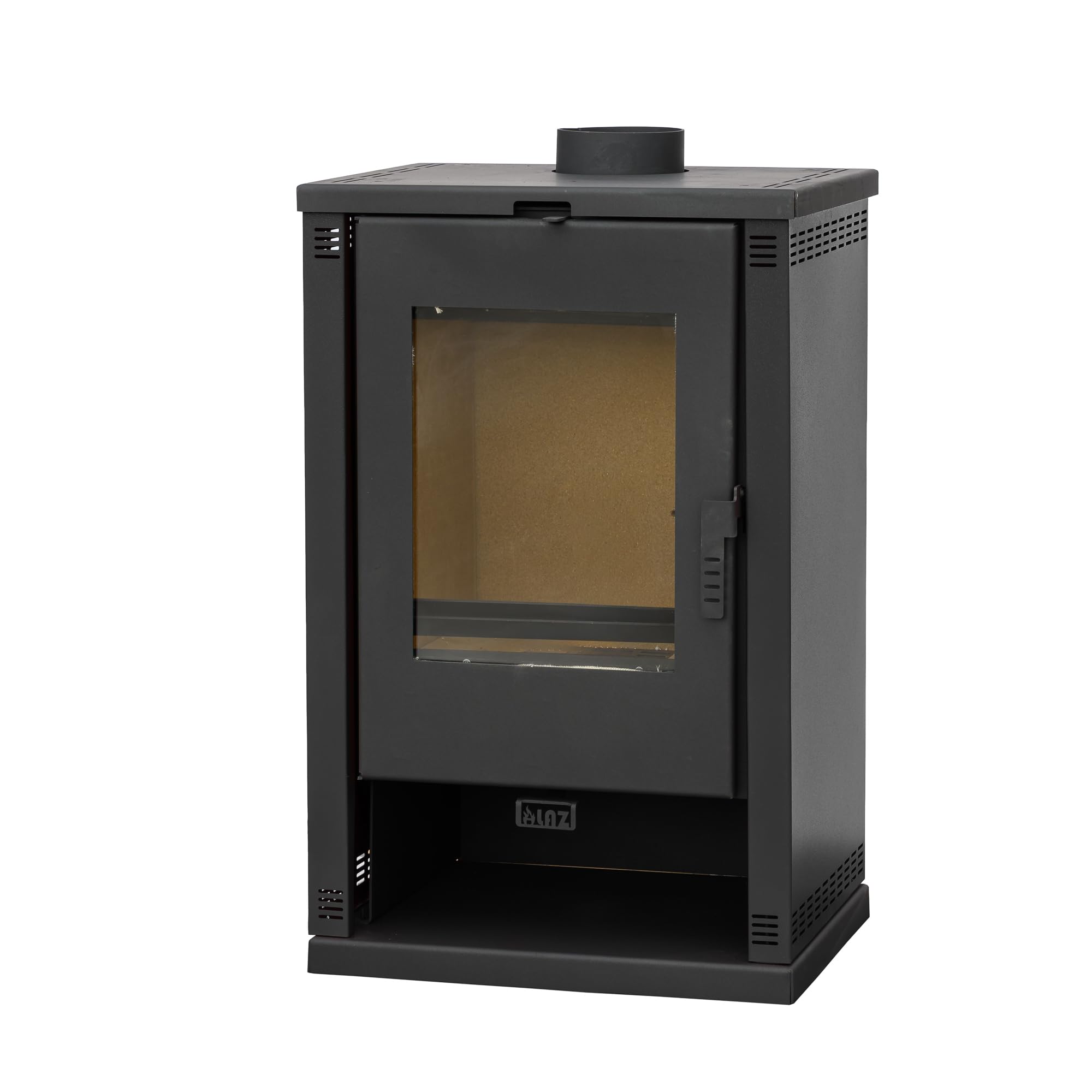 ALAZ Mouse K9-MAX Kaminofen 9 kW – Schwarz | Holzofen mit Schamott-Brennkammer & großem Sichtfenster | Für Holzscheite bis 50 cm | Verbessertes Griffdesign | Energieeffizienz A+