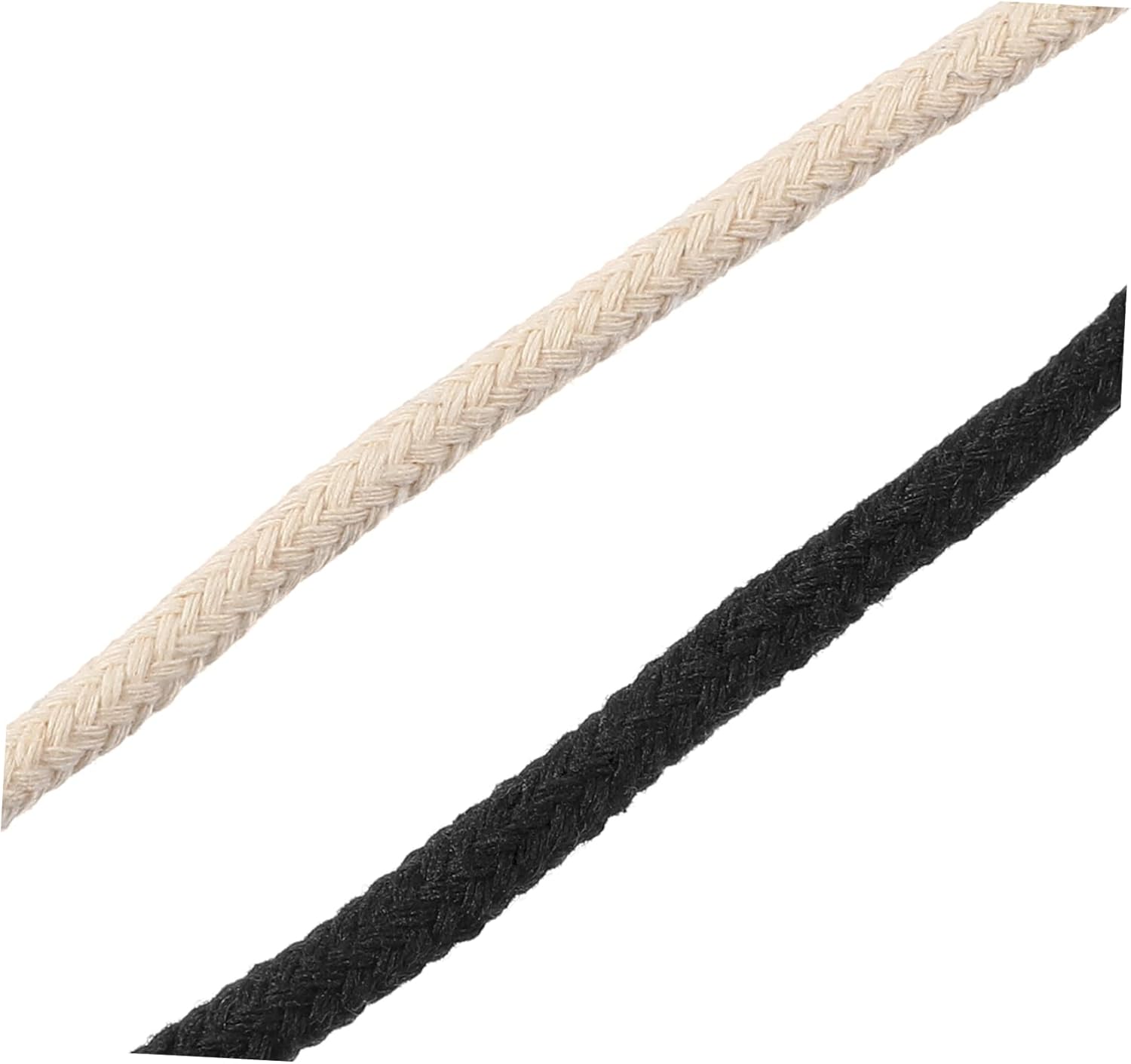 Uonlytech 2rolls Natural Cotton Ropes for Macrame Crafts Wall Hangings and Home Decor Projects