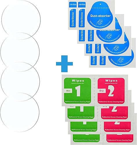 Miniatura 6 de Protector de pantalla de vidrio templado para Samsung Galaxy Watch 3 de 1.614 pulgadas, antiarañazos, antirreflejos, antihuellas [paquete de 4]