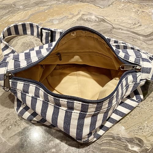 Image of Canvas Casual Messenger Bag Hobo Crossbody Bag Canvas Shouder Tote Handbag for Women and Men