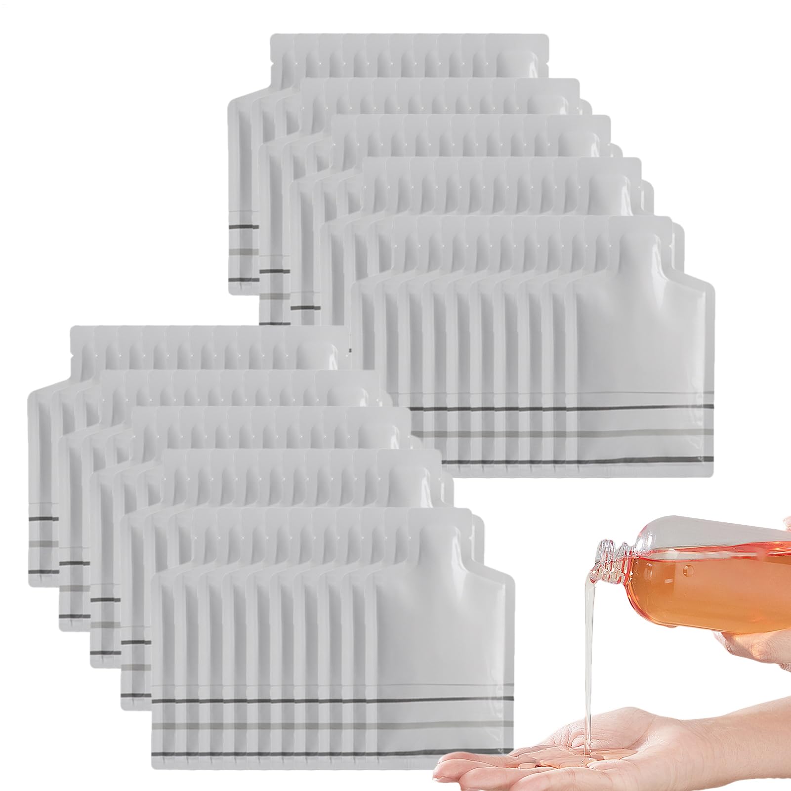 Bolsas de aluminio para embalaje con forma de botella termosellable reutilizables