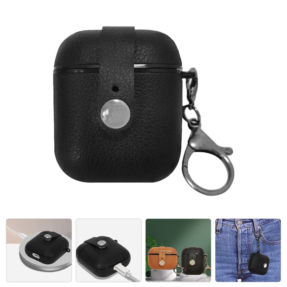Gatuida 3pezzi Custodia Protettiva Per Auricolari Pu Per Design Unico e Antishock Accessorio Elegante e Leggero Per Organizzare Tuoi Auricolari