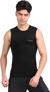 Athmonk Compression Vest Tank Body Shaper Without Sleeve for Men - Gym Shirt for Men Men Shapewear - Keep Dry Tight Skin F... Price In India
