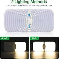 Vista 2 de Luces interiores de caravana, luces LED de 12 voltios de 1200 lm, luces de cámper de 12.5 W, luces LED de RV para interiores de 12 V, luz de cúpula