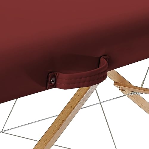 Miniatura 7 de Saloniture Mesa de masaje plegable portátil básica - Borgoña