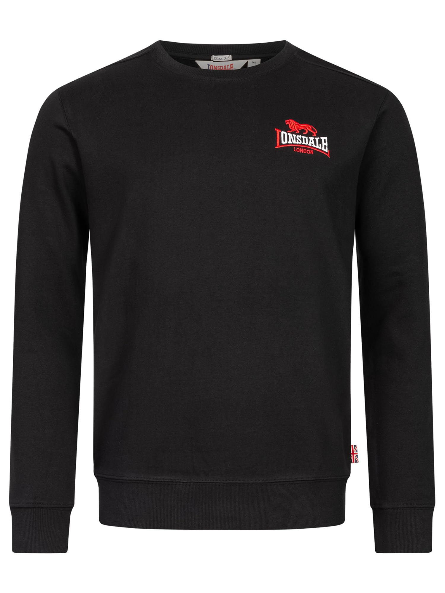 Lonsdale Lympstone Felpa Uomo Girocollo Slim Fit Uomo (Pacco da 1)
