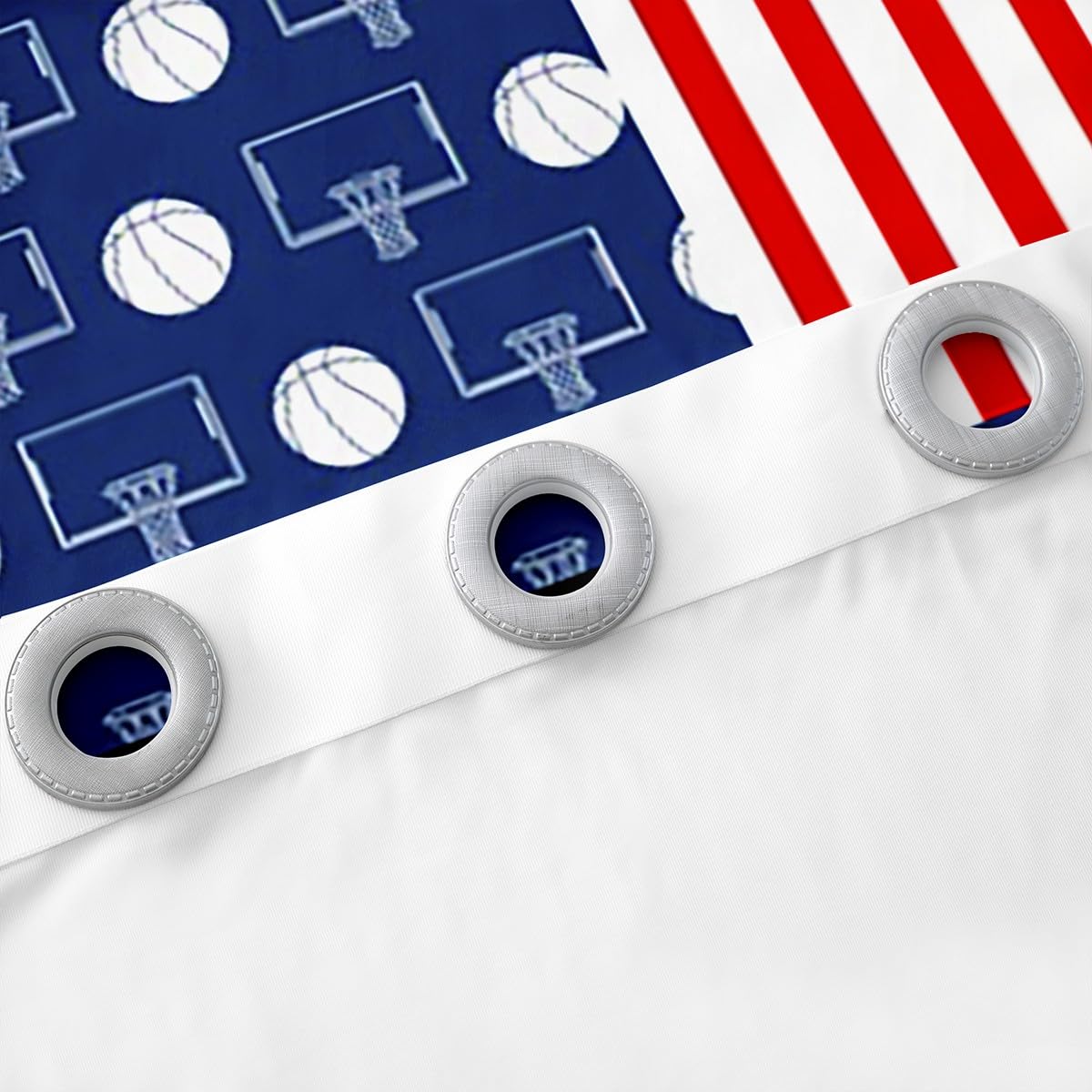 Tenda da basket per bambini, ragazzi e ragazze (2 pannelli, larghezza 132 x lunghezza 228 cm), tende per finestre sportive da gaming, idea regalo per gli amanti del basket 30% -50% oscuranti
