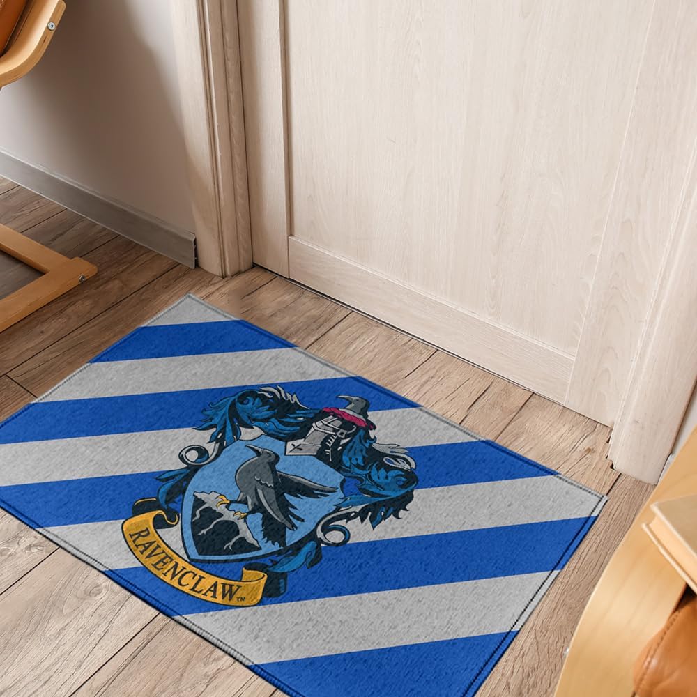 GRAPHICS & MORE Anti-Slip Indoor Doormat, 20” x 31.5” Harry Potter Ravenclaw Sigil, Floor Mat for Inside Entry Way/Back Door Garage Mudroom Home and Office, Low Profile