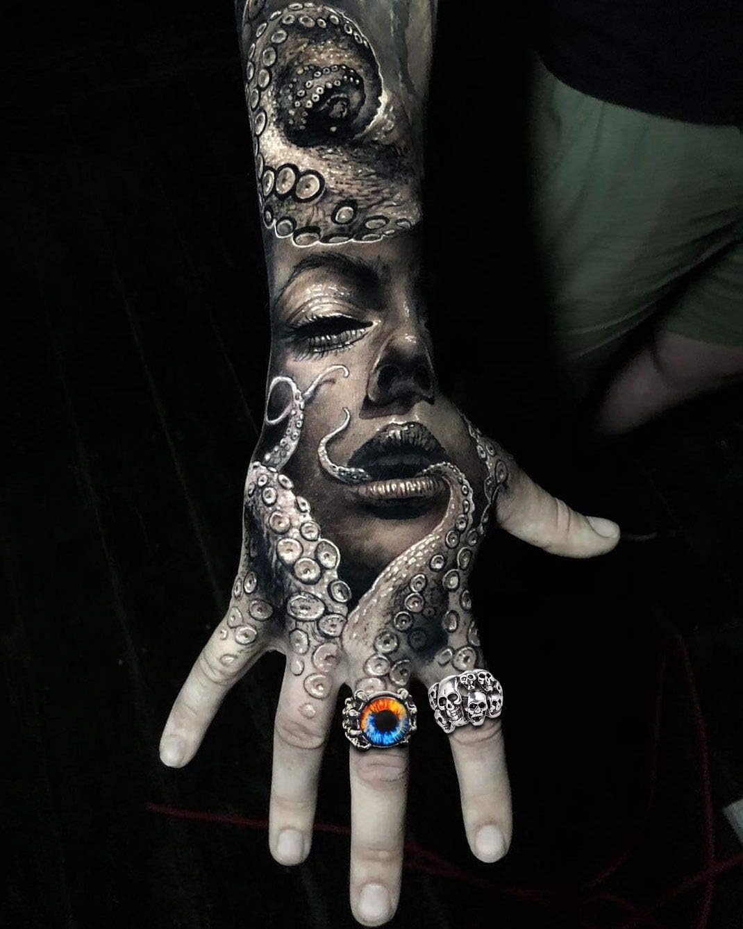 Adjustable Snake Skull Rings for Women Men, ALT Y2K Goth Accessories Rings Eboy Egirl Pirate Biker Gothic Cool Vintage Punk Jewelry Rings Aesthetic - Image 6