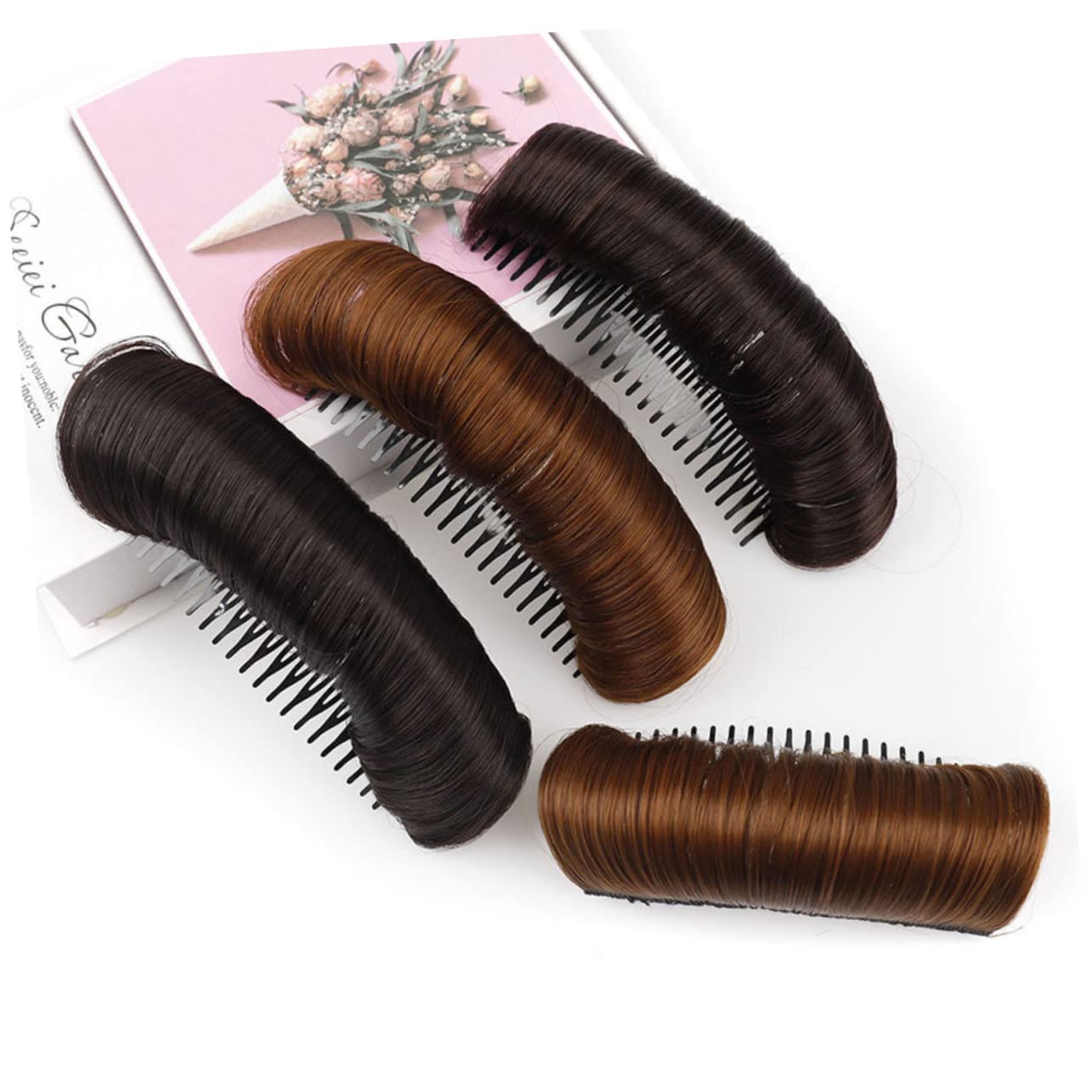3pcs Invisible Hair Pad Clips for Women Fluffy Volume Boosting Hair Styling Accessories Random Styles Creating Chic Hairstyles Without Damage image 5
