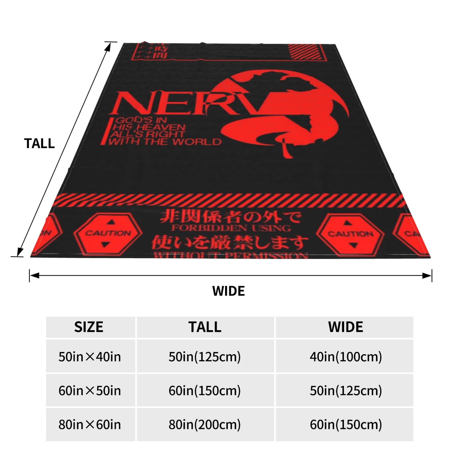 Amazon｜新世紀エヴァンゲリオン Eva Nerv ブランケット 毛布 掛け毛布
