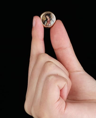 Miniatura 5 de Diyalo 30 cuentas espaciadoras de Nuestra Señora de Guadalupe de San Judas para bricolaje, rosario, coronilla, collar, pulsera, pieza de fabricación