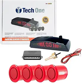 SENSOR DE ESTACIONAMENTO VERMELHO TECH ONE