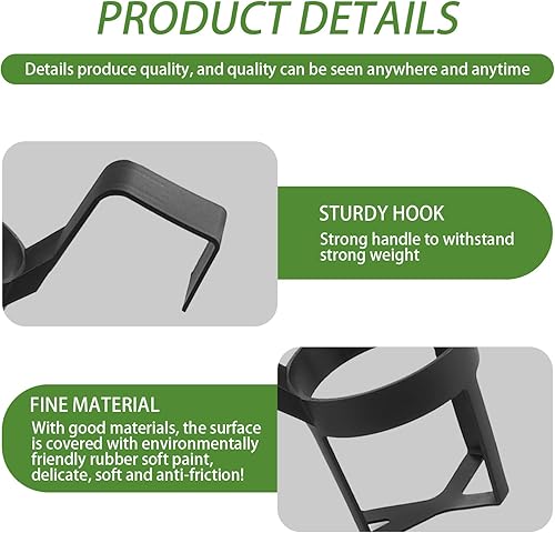 Miniatura 4 de 2 soportes para vasos de agua para automóvil, 5.5 x 2.8 x 5.5 pulgadas, para colgar en la puerta del asiento de la puerta de la PC, estante de