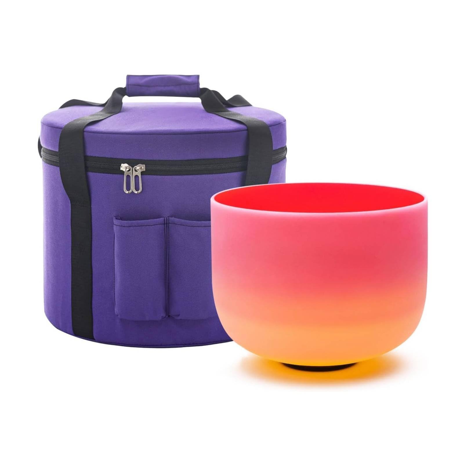 URJIX Rainbow Singing Bowl 528 Hertz Crystal Singing Bowl
