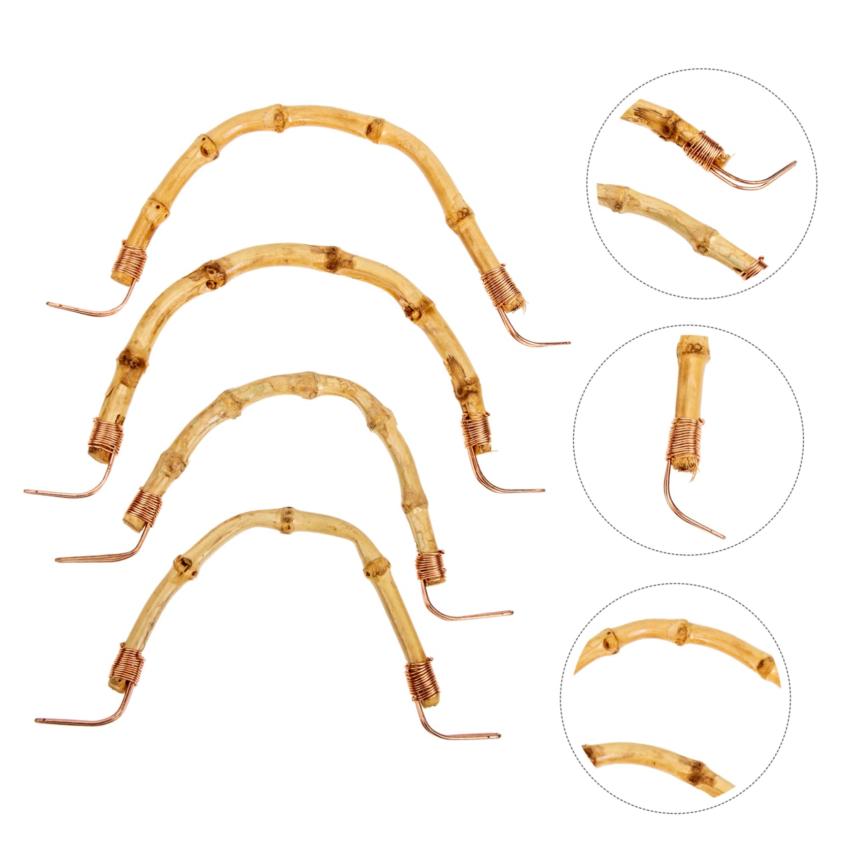 Alipis Accesorios Fáciles de Instalar y Usar para Tetera y Hervidor 4 Piezas de Mango de Bambú para Uso Profesional y Personal en Cocina