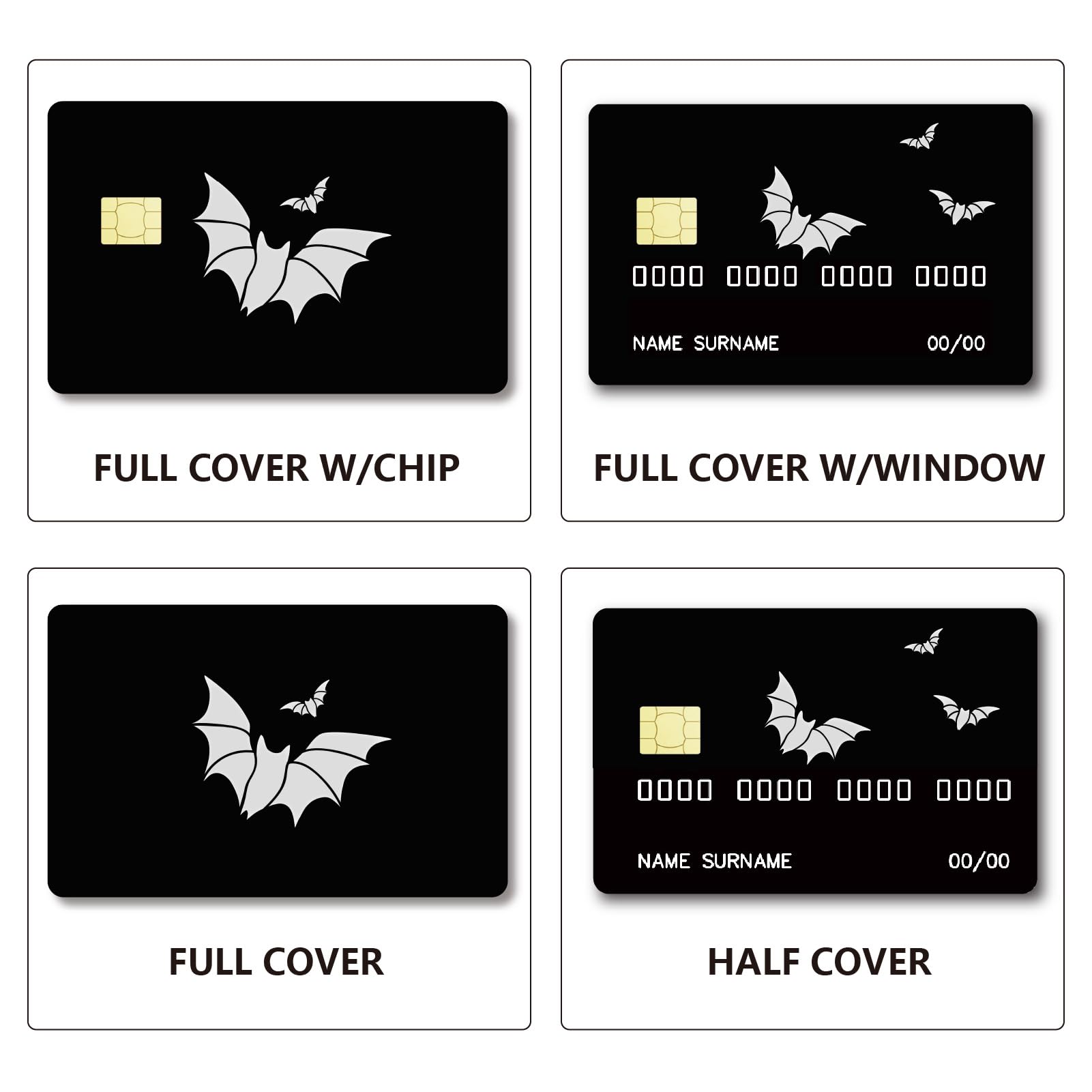 Skin Adesive Per Carte Di Credito E Debito - Design Nero Dorato Sabbie Mobili - Impermeabile E Rimovibile - 4 Pezzi - Foto 9