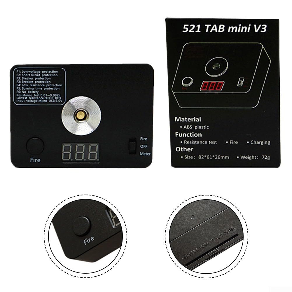 Tragbarer 521 Tab Coil Tester V3 mit Widerstandsmessbereich von 0 01 9 99 Ohm