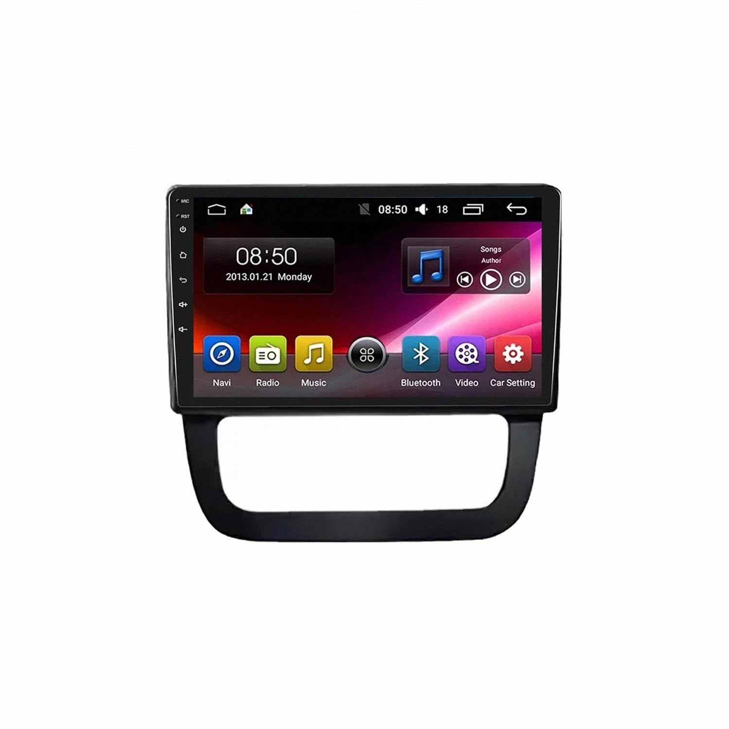 Radio de coche 2 DIN para VW Jetta 5 2005-2010 con navegador GPS y Siri 8