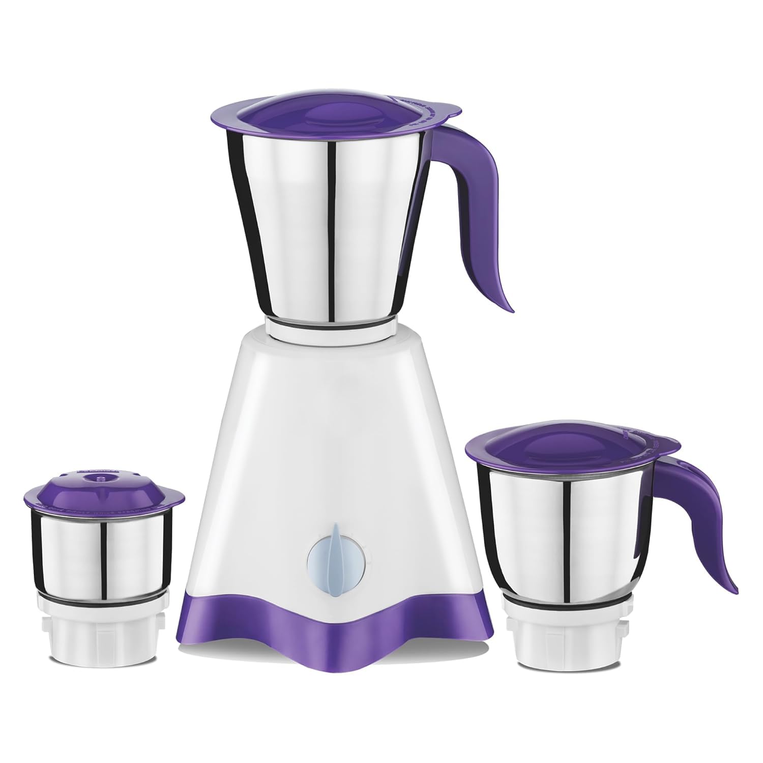 Preethii Crown MG-205 500W Mixer Grinder, White and Purple