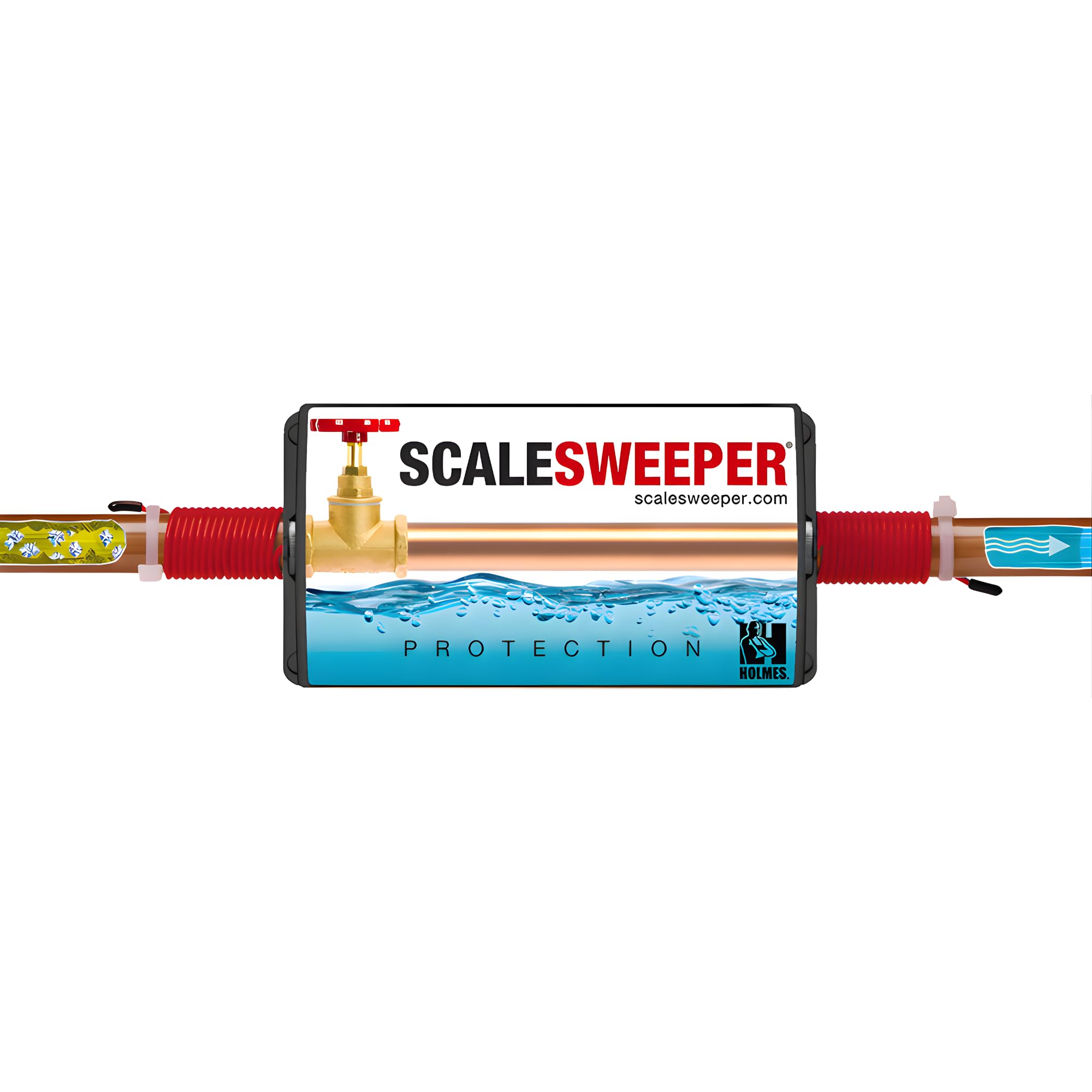 Water Descaler | Electronic Water Conditioner Installs Where Water Enters Home To Protect Plumbing, Water Heater, Appliances 24/7 | Prevent Hard Water Scale & Scale Buildup