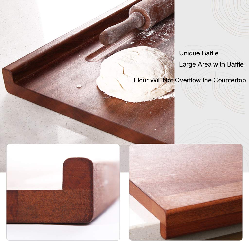 Amazon｜黒檀のまな板両面無垢材のホームキッチンカッティングボードと