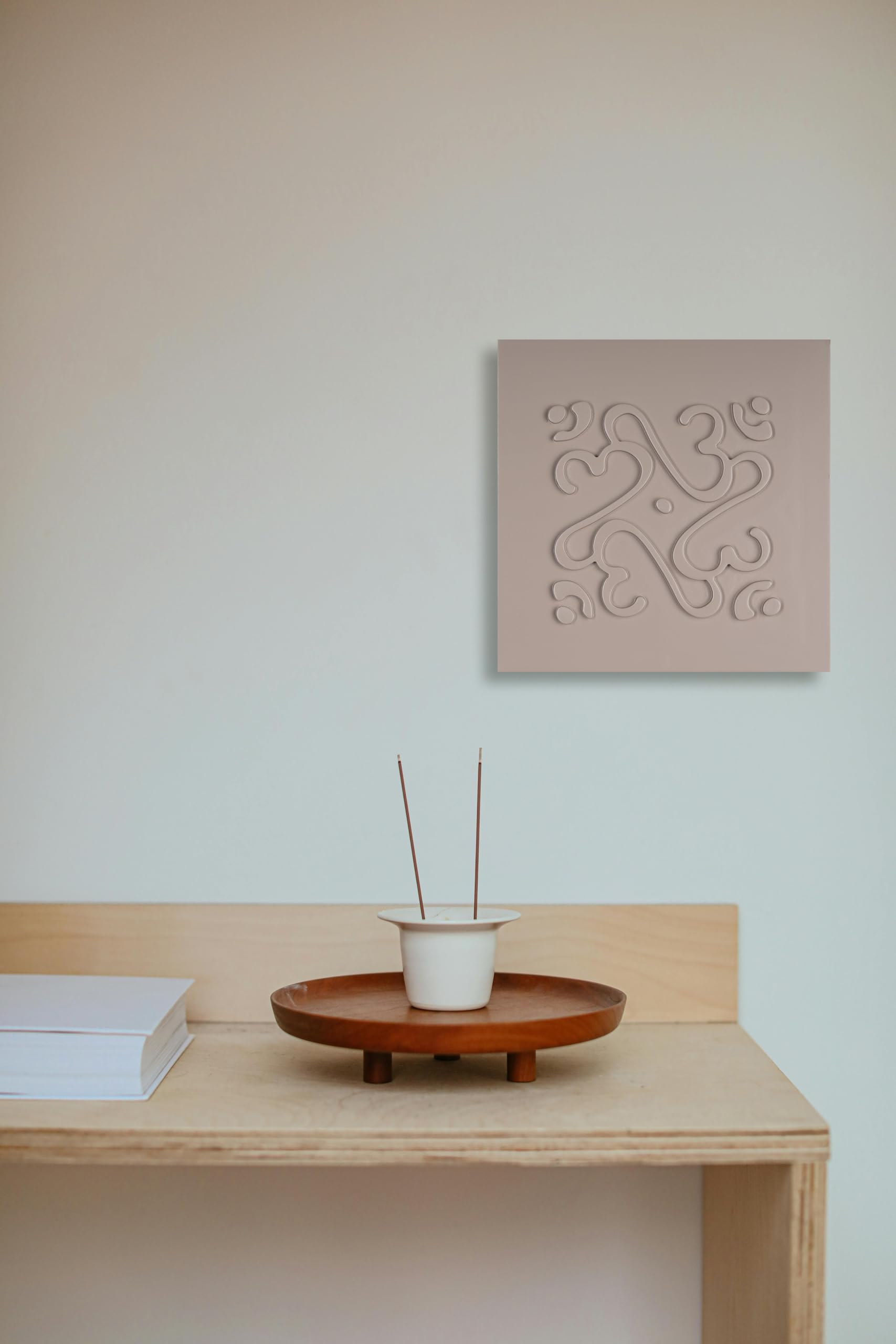 Spiritual OM 3D Wall Art, Wall Frame, Minimilastic/Decorative Wall Hanging For Home Decor, Abstract Wall Art,Elegant Wall Hanging, Wooden Wall Frame, Ready to Hang Wall Frames