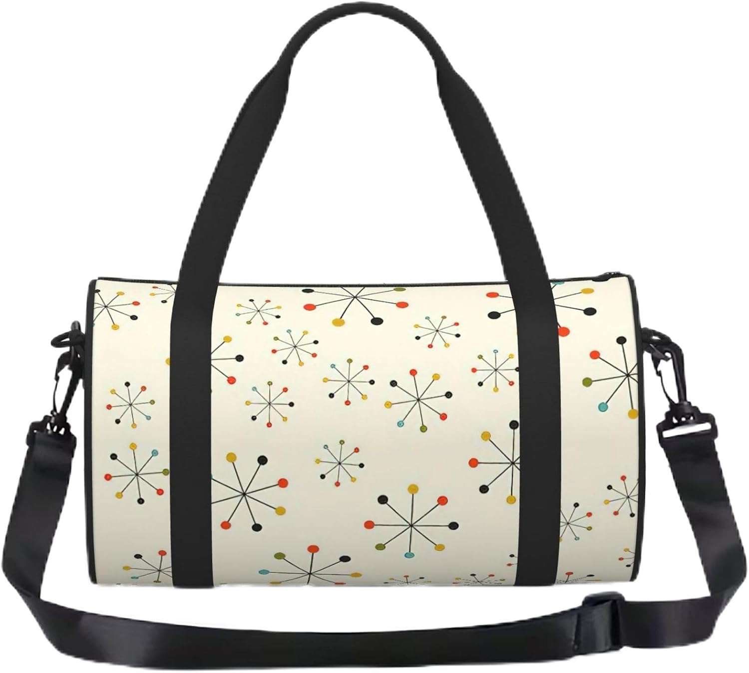 Absctract Geometric Pattern Space Print Sports Tote Bag Lightweight Water-Resistant Gym Backpack Travel Supplies