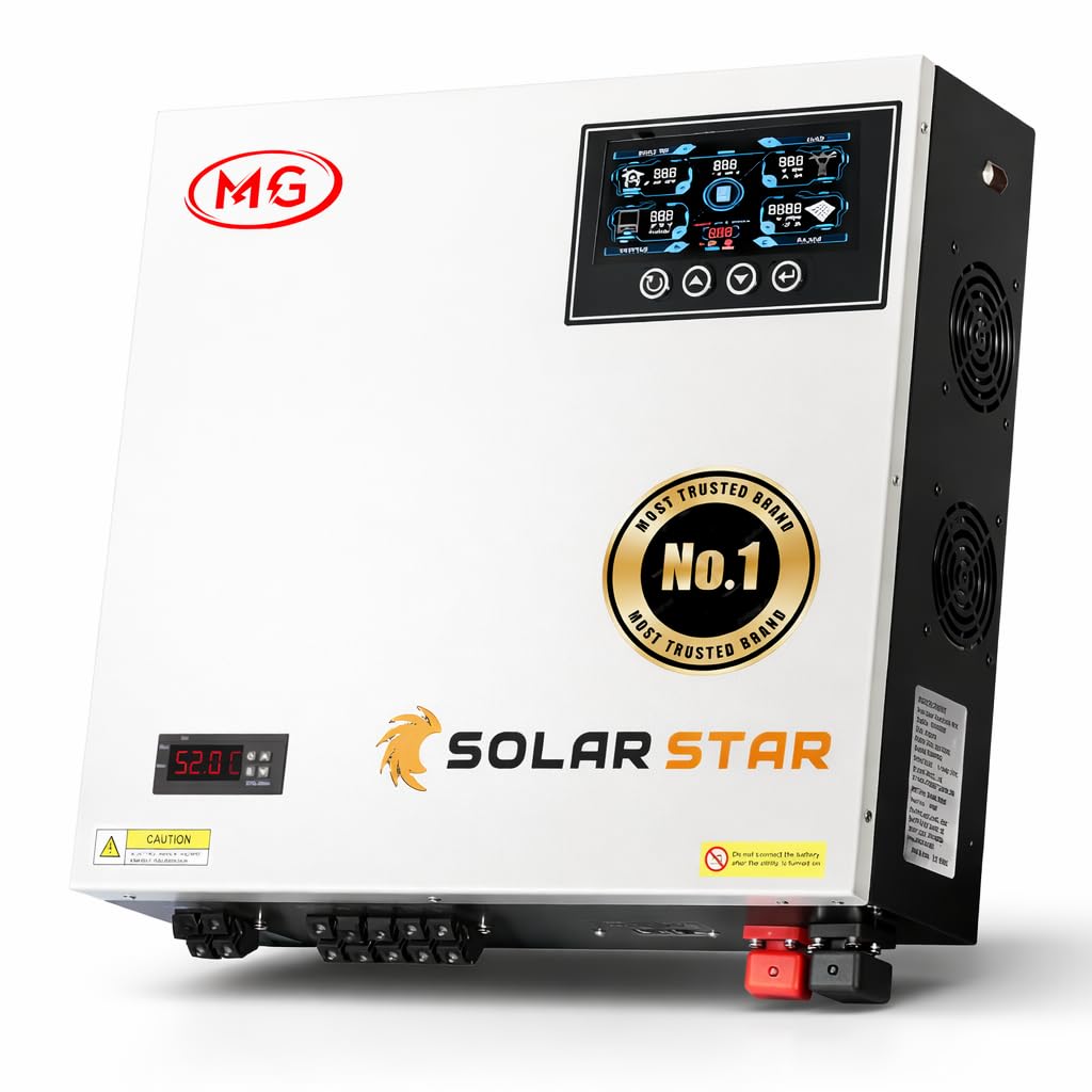 MG Solar Star 4.2KW Hybrid Solar Inverter 24V | 6500W PV Input | True Hybrid (On-Grid + Off-Grid with Net Metering) | Built-in Temperature Controller | Pure Sine Wave | Smart LCD Display-image-43