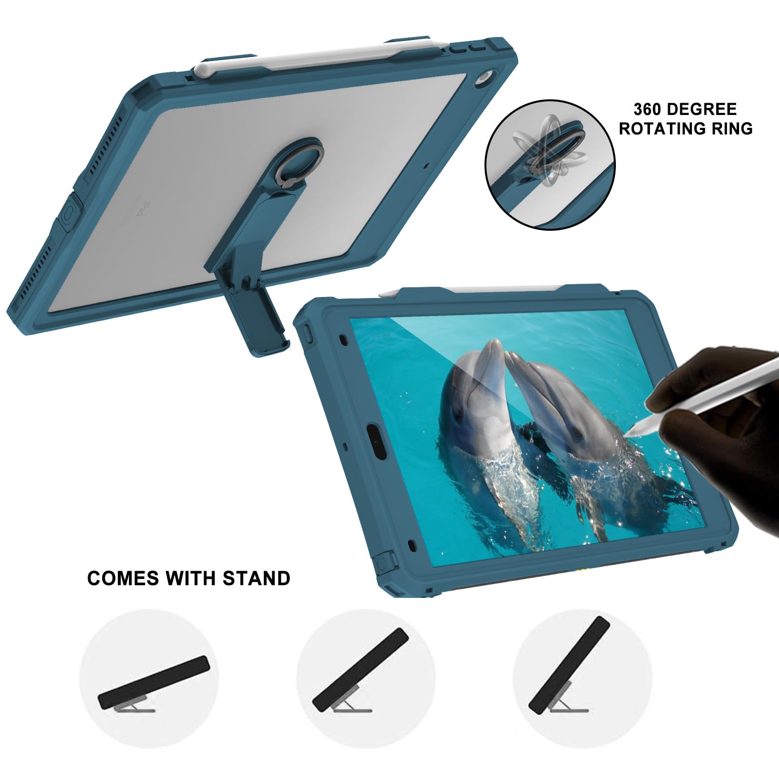 Amazon.com: MRUOZRUI iPad 9th 8th 7th Generation Case Waterproof