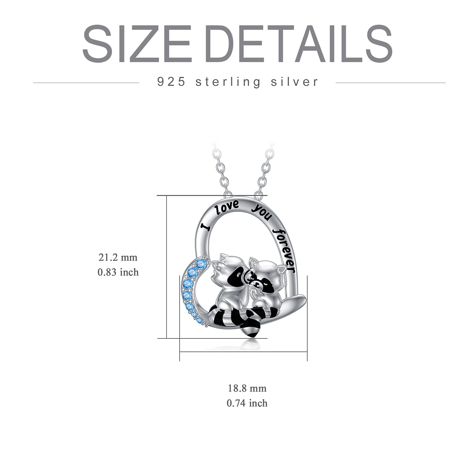 Mother Daughter Necklace 925 Sterling Silver Cow/Elephant Pendant Animal Jewellery Birthday Anniversary Mothers Day Gift for Women