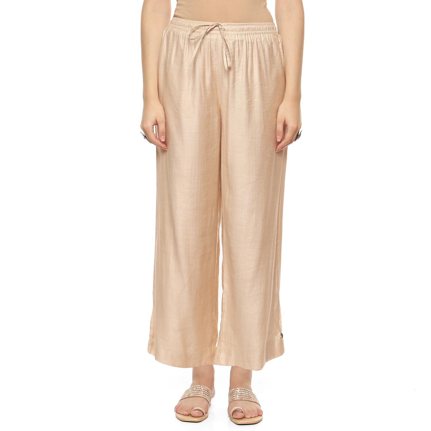 biba Women Viscose Regular Yarndyed Palazzo-picture-28