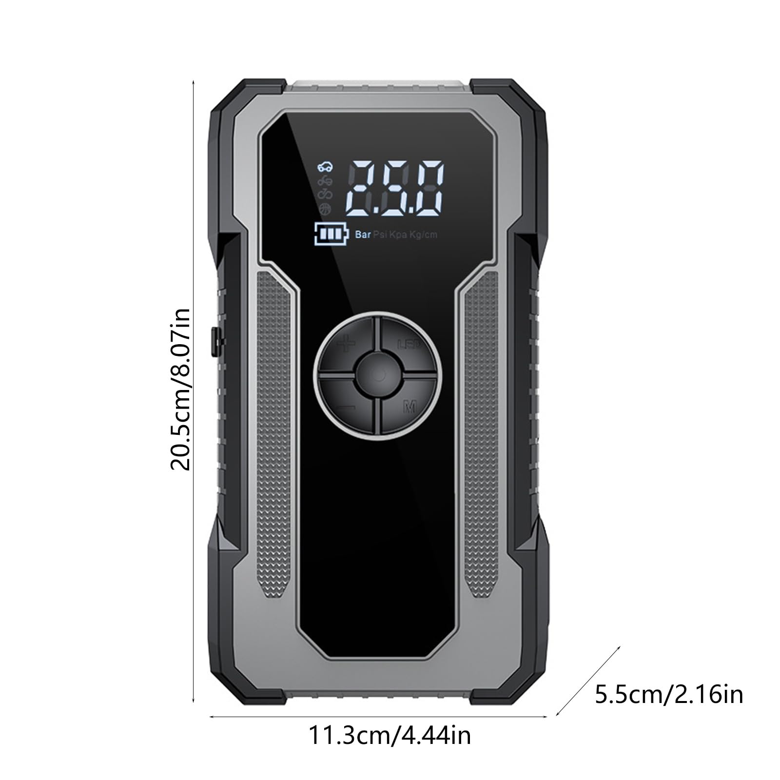 Arrancador de coche de 12 V de corriente de 4000 A con pantalla digital, compresor de aire, fuente de alimentación USB, sistemas de iluminación de emergencias, arrancador de batería de coche con