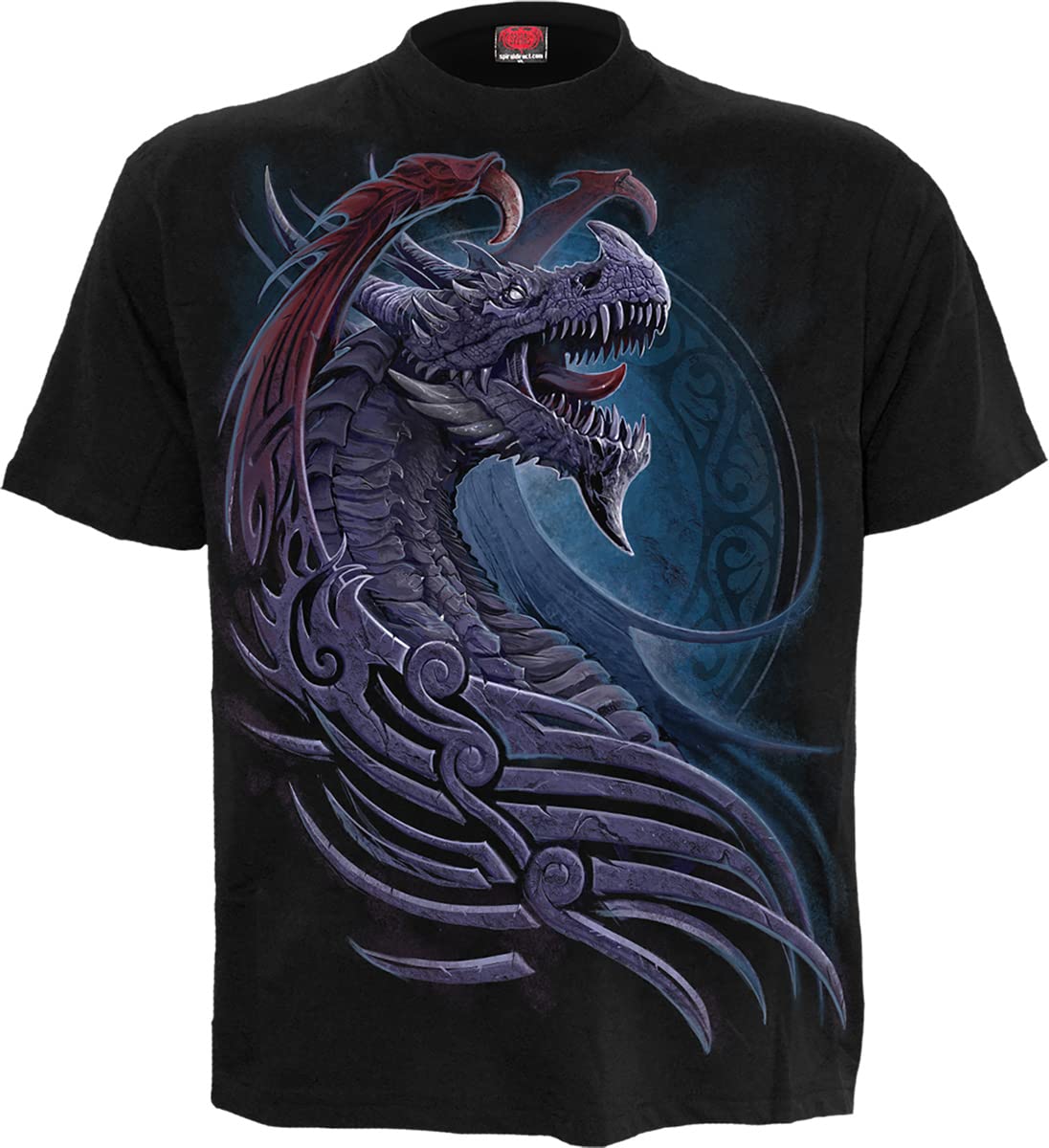 Spiral Men's Black - Dragon Borne - T-Shirt - 4XL
