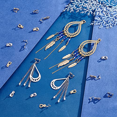 UNICRAFTALE 2 colori 20pcs Orecchini a Clip in