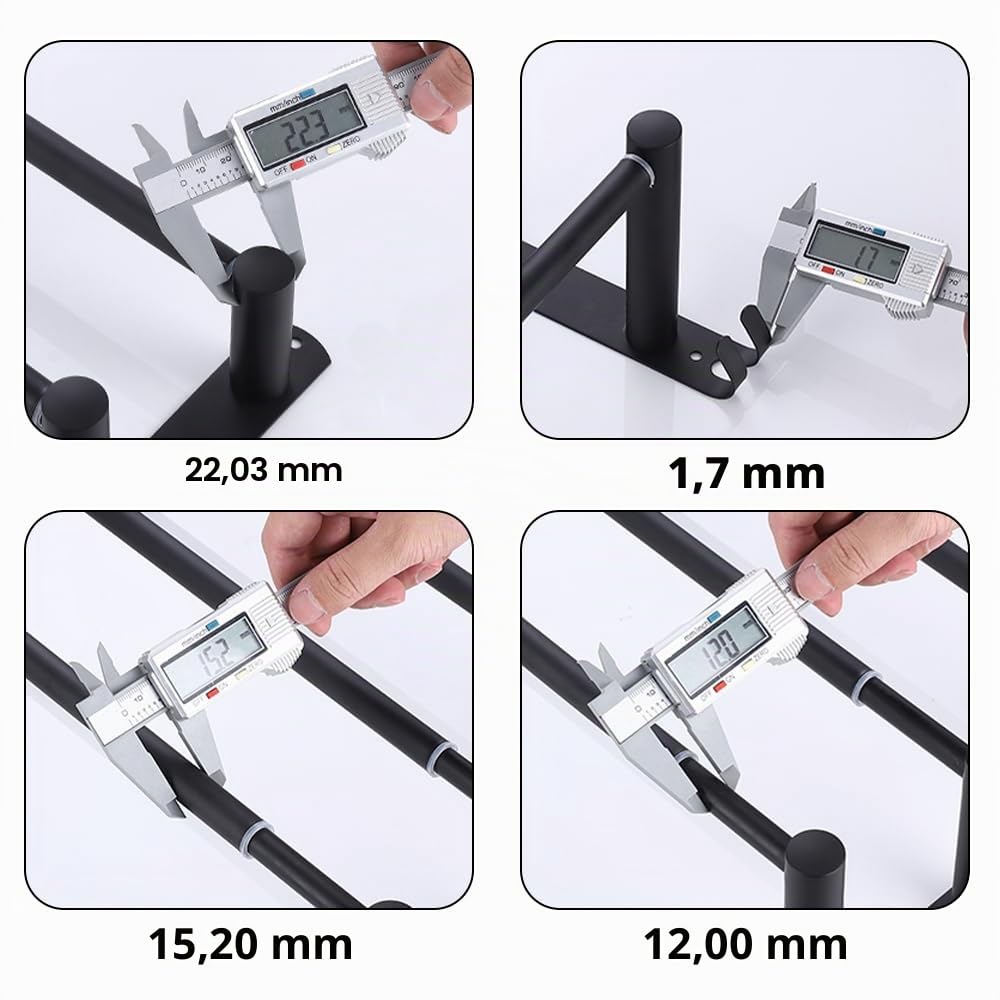Portasciugamani Bagno Regolabile 43-78CM Acciaio Inossidabile Portasciugamani da Parete Porta asciugamani da Muro (3 Strato, Argento)