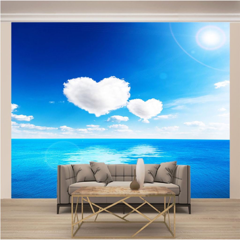 Papier peint panoramique mer pour salon et chambre adulte XL