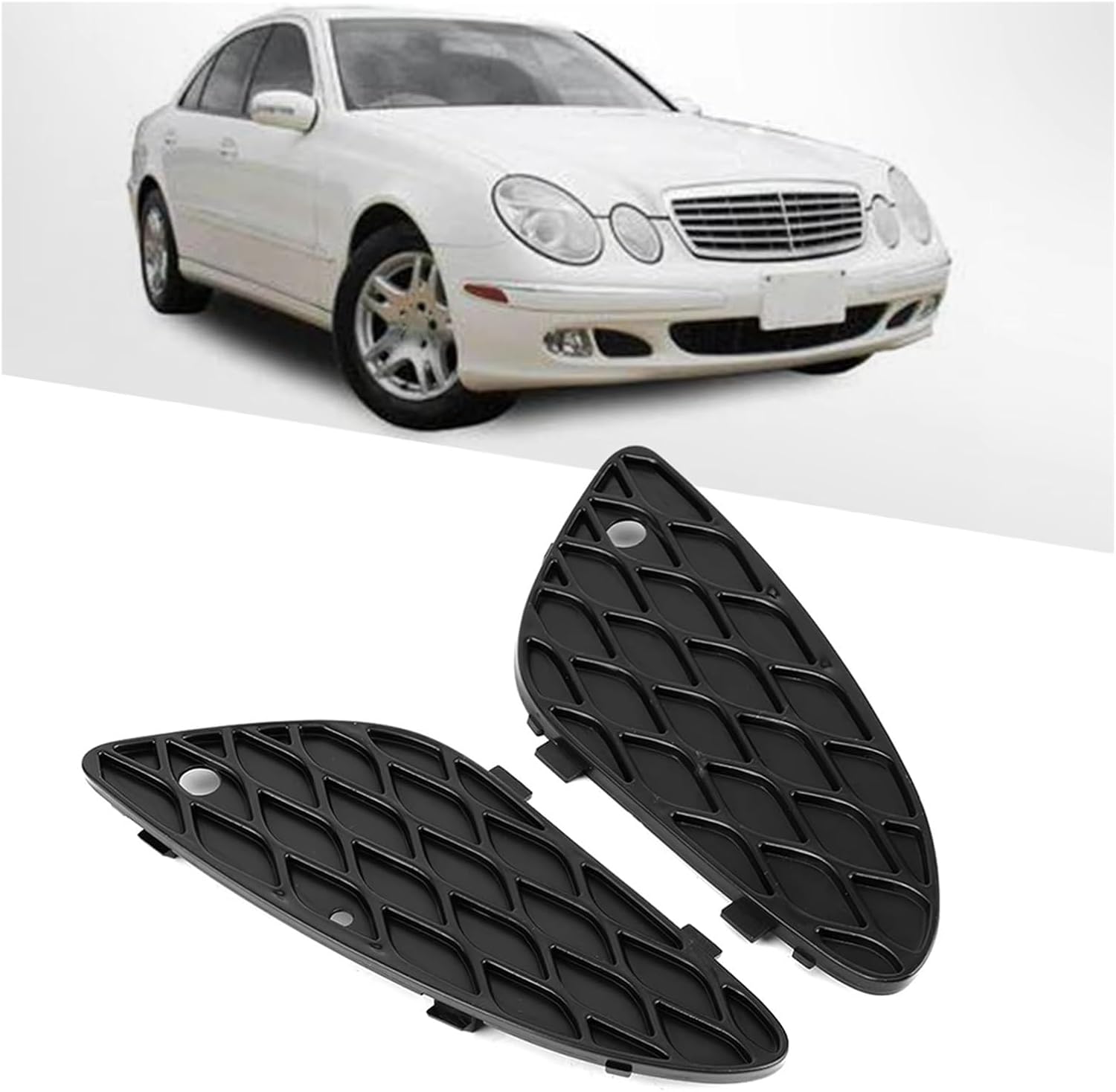 車用フロントグリル 車のフロントバンパーグリルカバーメッシュグリル 2118850353 Eクラス用 W211用 E320用 E35