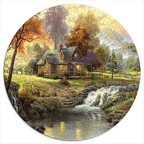 CAFO 1000 Teile Puzzle-Kreise für Erwachsene und Kinder Thomas Kinkade fordern Sie Sich heraus 26,5"x 26,5" Papierpuzzle
