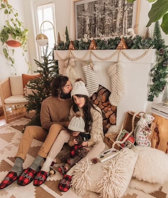 Miniatura 7 de Dearfoams Regalos de Navidad - Pantuflas de Oso Familiares a juego para bebés y niños