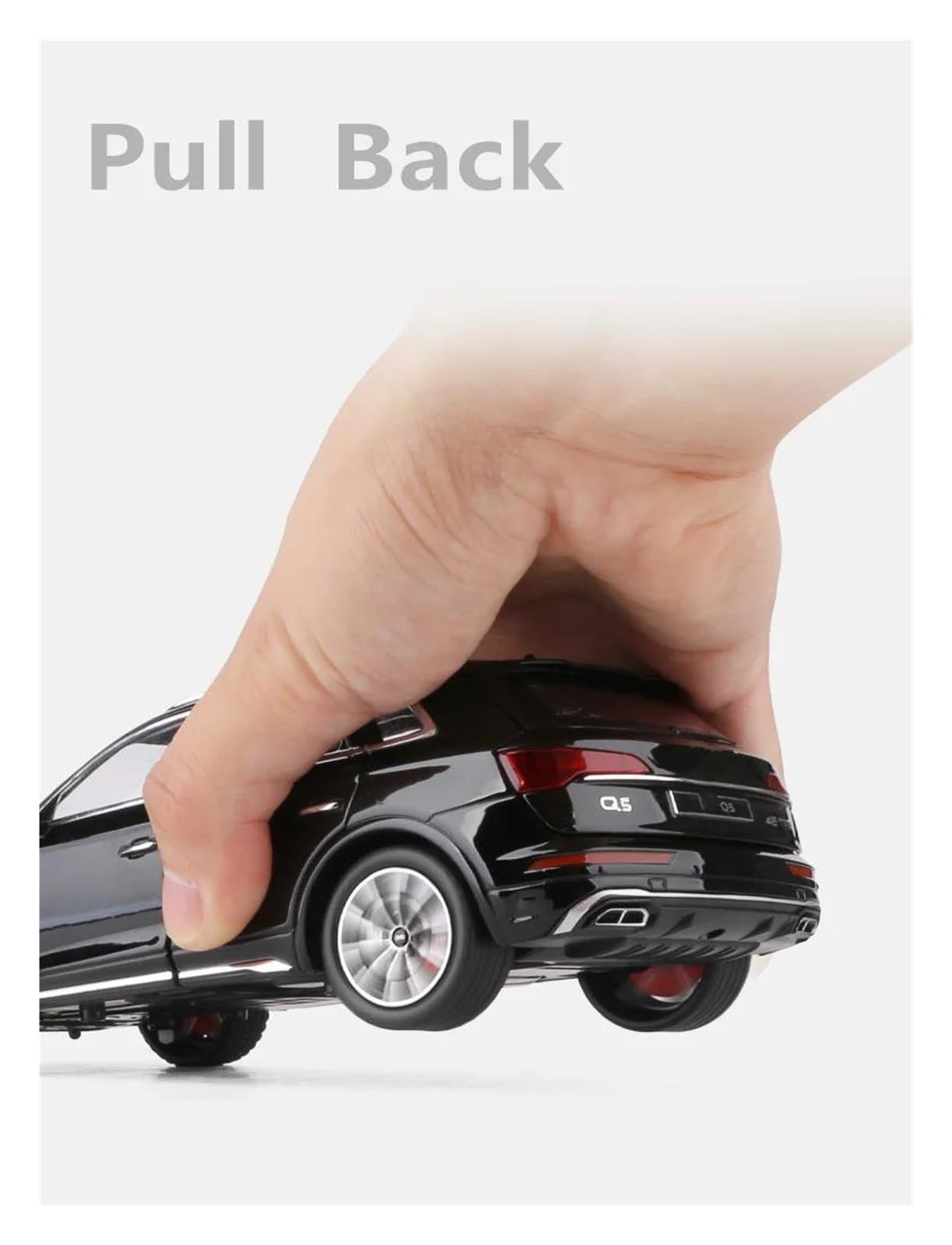 LIUHAN 1:24 per Audi Q5 SUV in lega pressofusa per auto in metallo da collezione(White)