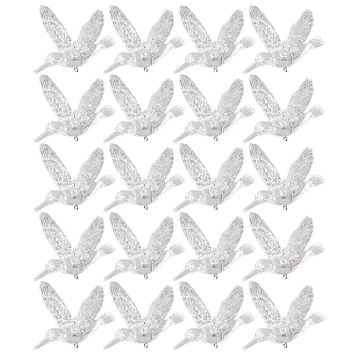 Ornements suspendus colibris au design délicat et léger en acrylique épuré