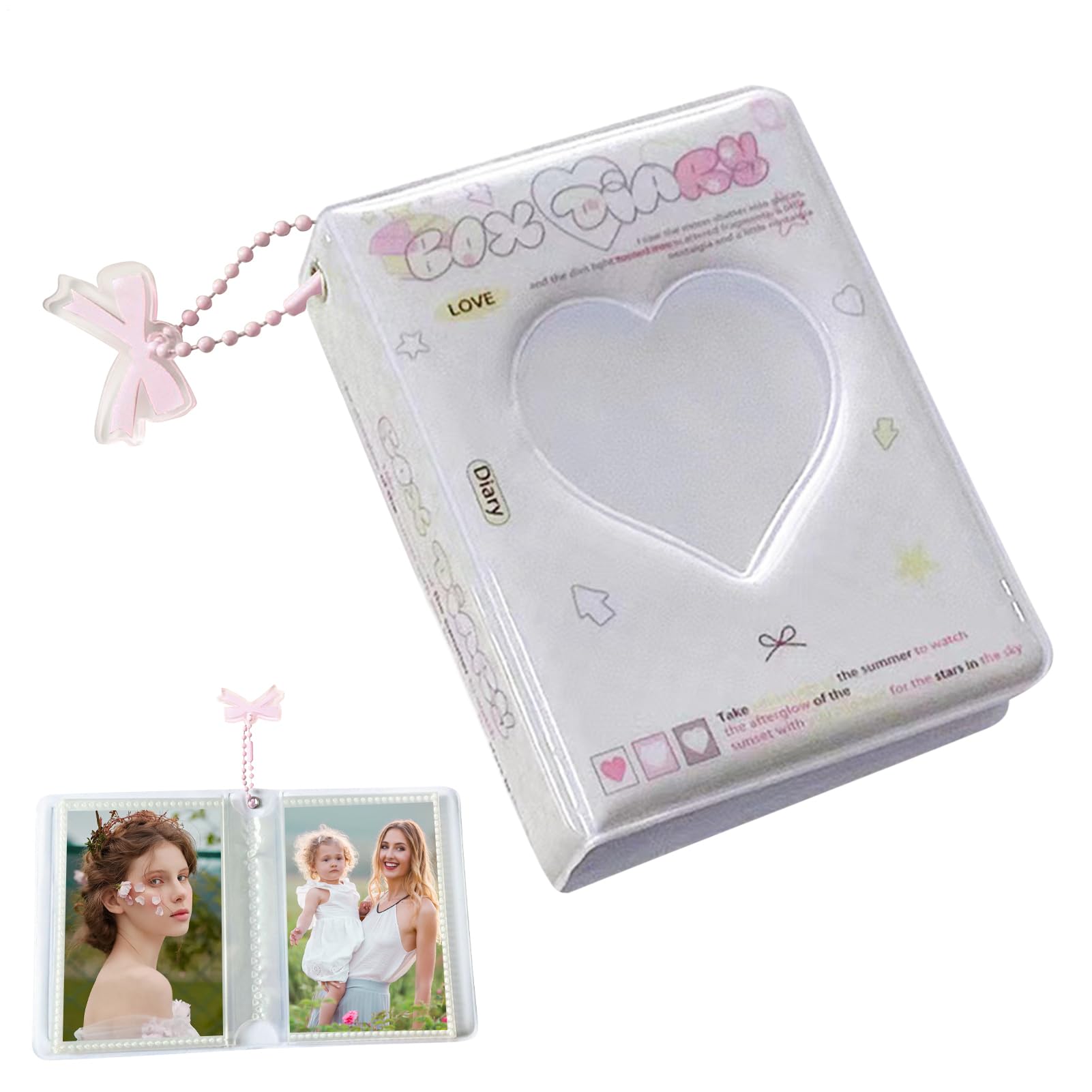 Raccoglitore per Photocard –Realizzato in PVC Album Portafoto a Tasche Trasparenti | Collezione Idoli K-Pop | Porta Card Tascabile per Fan e Collezionisti