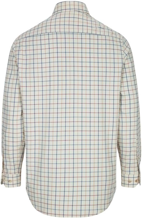 Hoggs of Fife Ambassador Premier Tattersall Shirt Cream Check 17" Check