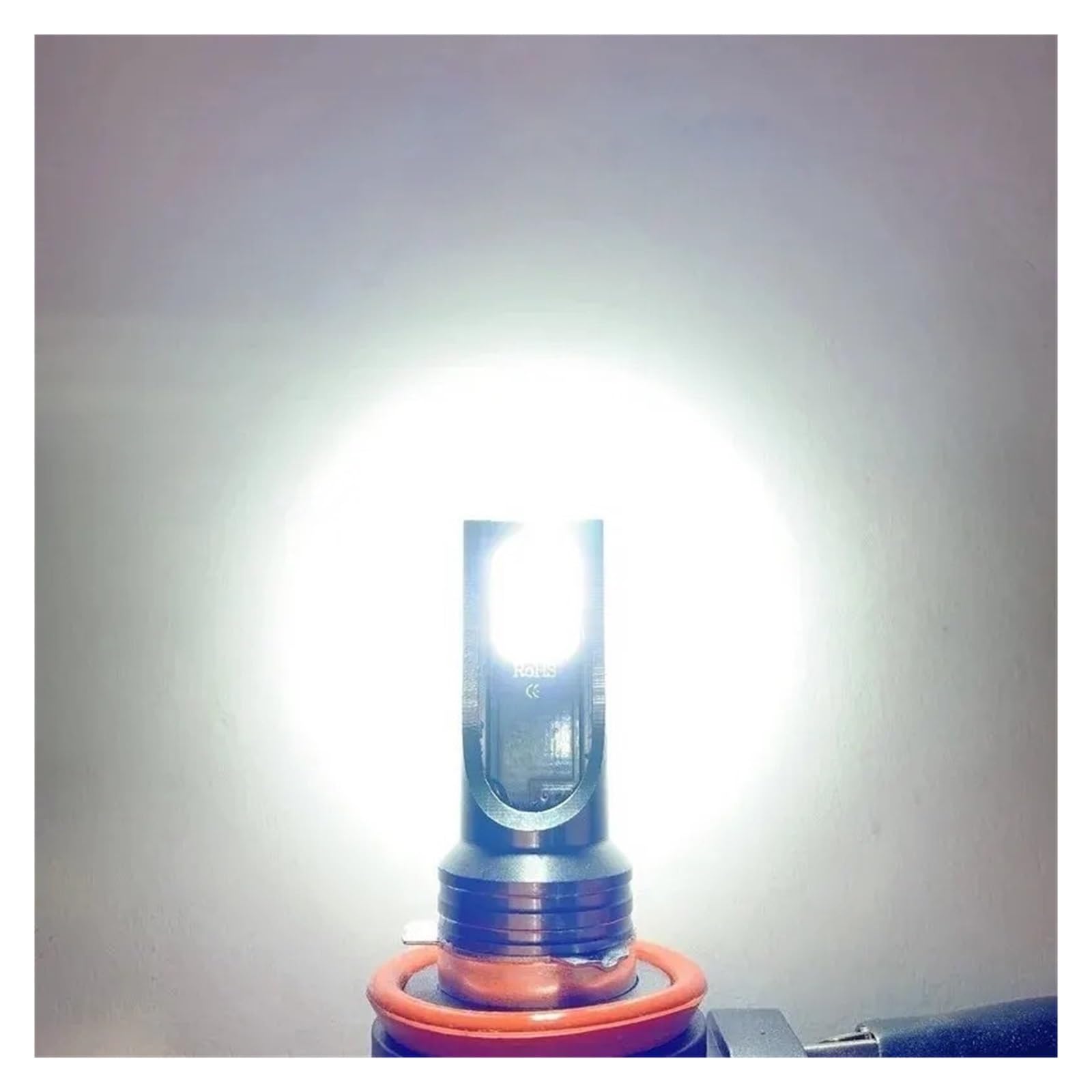 Genérico Luces traseras del vehículo 2 uds H8 H9 H1 H3 Led H11 9005 HB3 9006 HB4 coche CSP LED bombillas de faros antiniebla 6000K blanco lámpara antiniebla para coche luz diurna(H8 H9 H11)