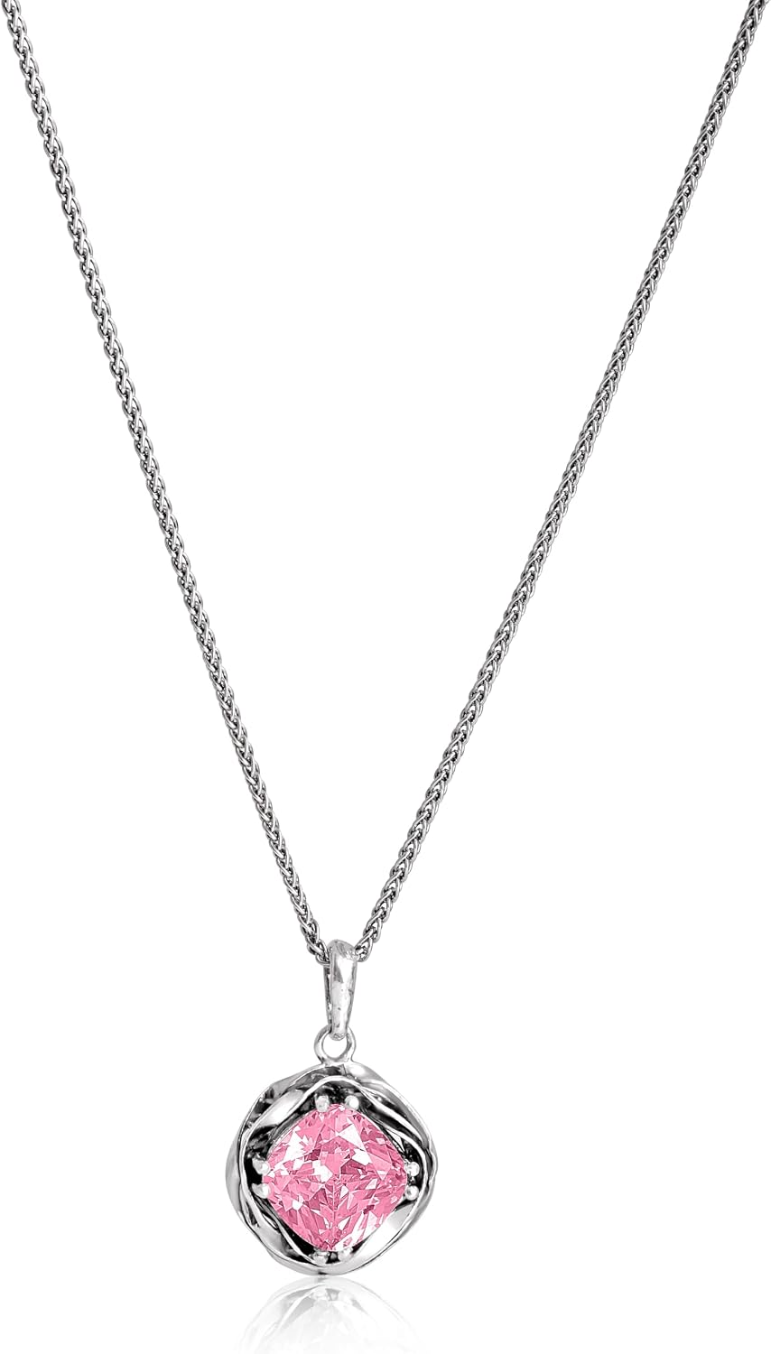JEAN RACHEL JEWELRY 925 Sterling Silver Necklace for Women - Wrap with Cubic Zirconia Vintage Design - Hypoallergenic, Lead & Nickel Free Jewelry - Artisan Handcrafted Statement Necklace