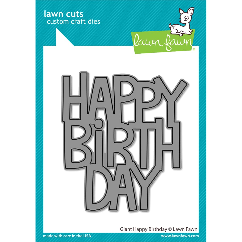 Lawn Cuts Custom Craft Die-Giant Happy Birthday