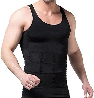 سترة داخلية بي ان شيب مكونة من قميص تصحيحي للبطن للرجال لتنحيف الوزن والتحكم في الضغط وفقدان الجسم، لون اسود، مقاس XXL 696304