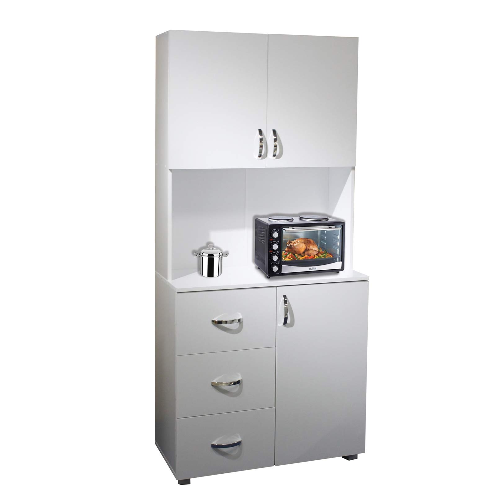 HTI-Line Küchenbuffet Blanca Küchenschrank Hochschrank Weiß